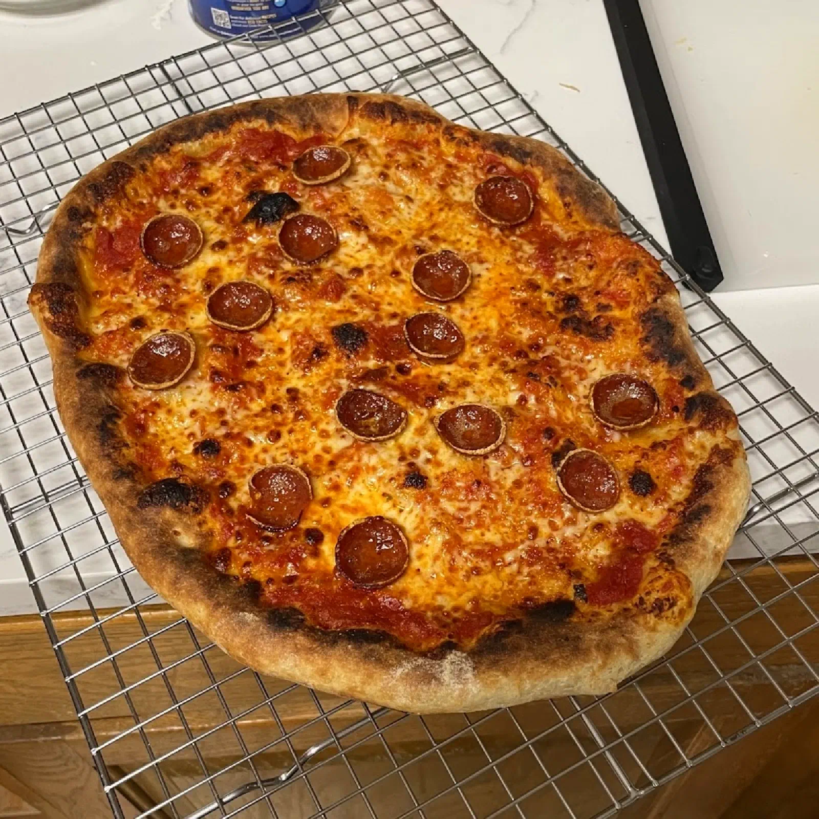 A happier still imperfect pizza A happier still imperfect pizza